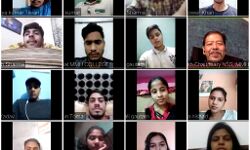 ज़ूम एप के माध्यम से राष्ट्रीय सेवा योजना ने लाॅक डाउन के नियमो की चर्चा