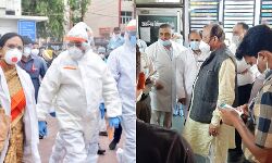 कोविड-19: कानपुर व झांसी पहुंचकर चिकित्सा शिक्षा मंत्री सुरेश खन्ना ने परखी व्यवस्थाएँ कोविड-19: कानपुर व झांसी पहुंचकर चिकित्सा शिक्षा मंत्री सुरेश खन्ना ने परखी व्यवस्थाएँ