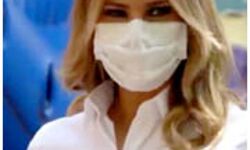 मेलानिया ट्रम्प ने भी लगाया मास्क