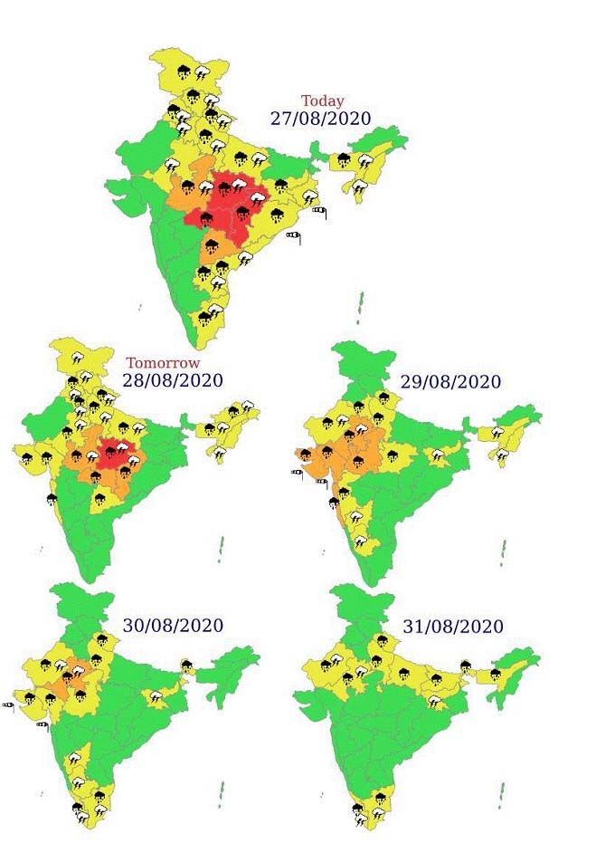 अखिल भारतीय प्रभाव आधारित गंभीर मौसम चेतावनी
