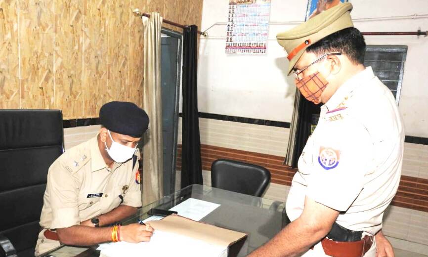एसएसपी चन्नप्पा ने थाना कुतुबशेर का निरीक्षण कर दिये आवश्यक दिशा-निर्देश