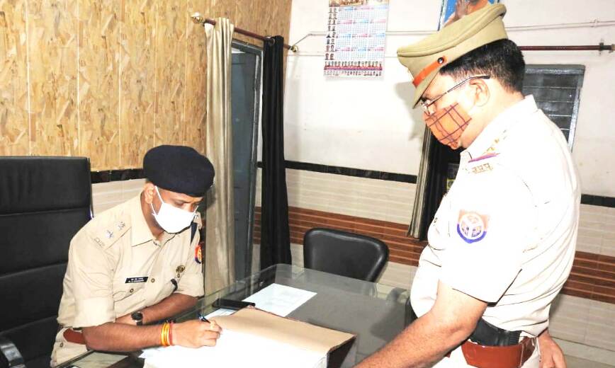 एसएसपी चन्नप्पा ने थाना कुतुबशेर का निरीक्षण कर दिये आवश्यक दिशा-निर्देश