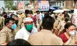 इंद्रकांत त्रिपाठी के परिवार से मिलने जा रहे अजय लल्लू और आराधना मिश्रा अरेस्ट