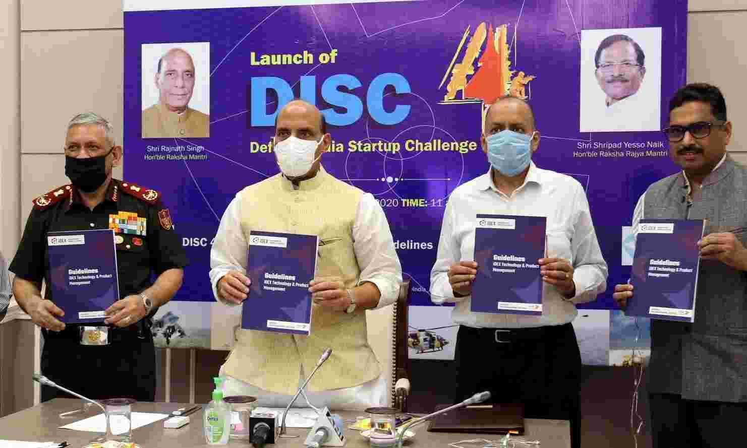 रक्षा मंत्री ने लॉन्च किया रक्षा भारत स्टार्टअप चैलेंज