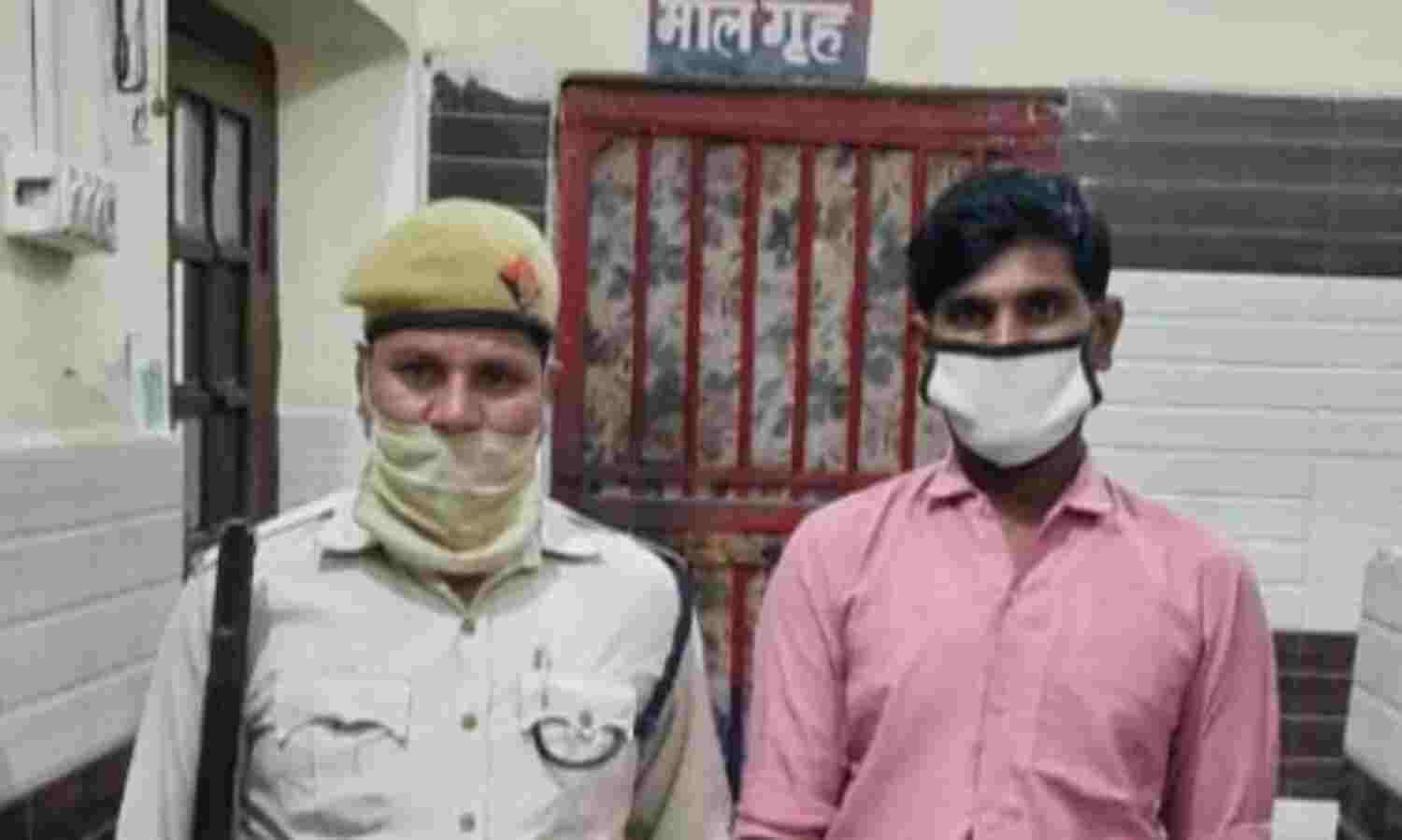 पुलिस ने शराब तस्कर को किया गिरफ्तार