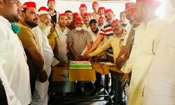 सपा का 28 वां स्थापना दिवस - पुराने समाजवादियो को किया गया सम्मानित