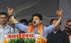 सिंधिया की सभा के दौरान एक ग्रामीण की मौत