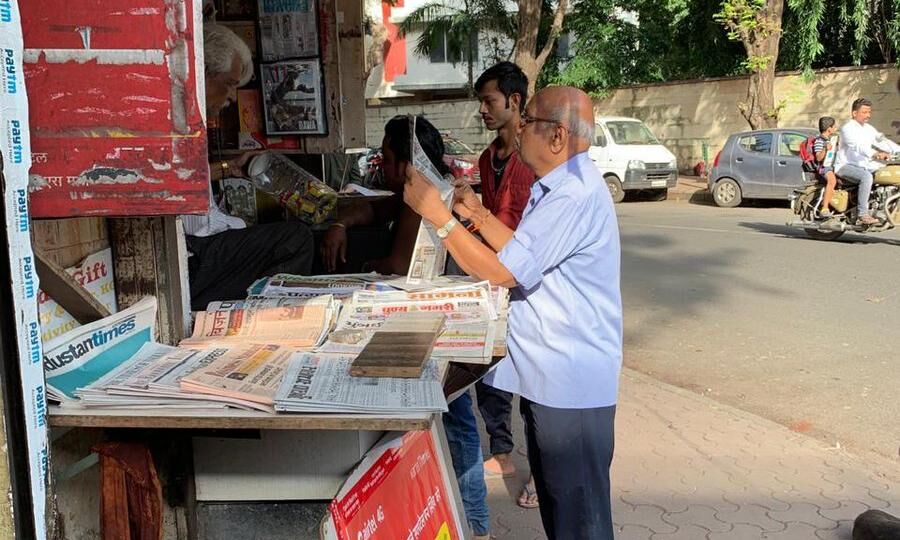 अखबार विक्रेेता की सड़क दुर्घटना में मौत