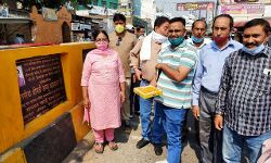 Watch Video~पालिका अध्यक्ष ने सफाई निरीक्षण कर किया डिवाइडर का लोकार्पण