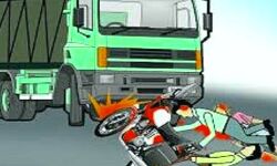 दर्दनाक- ट्रक के पहिए के नीचे आए मामा-भांजा दर्दनाक- ट्रक के पहिए के नीचे आए मामा-भांजा