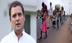 प्रवासी मजदूरों के साथ सरकार की बर्बरता थी शर्मनाक- राहुल