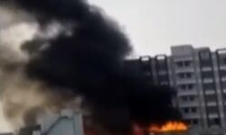 इंक कंपनी में लगी भीषण आग