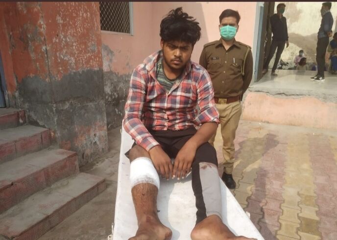 POLICE मुठभेड़- यात्रियों की हत्या कर लूटने वाले गैंग को किया लंगडा POLICE मुठभेड़- यात्रियों की हत्या कर लूटने वाले गैंग को किया लंगडा