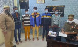 POLICE मुठभेड़ में पांच बदमाश गिरफ्तार