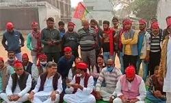 भारत बन्द के समर्थन मे पूर्व मन्त्री समेत कई गिरफ्तार