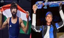 बजरंग और वलारिवान को स्पोर्ट्सपर्सन ऑफ द ईयर पुरस्कार बजरंग और वलारिवान को स्पोर्ट्सपर्सन ऑफ द ईयर पुरस्कार