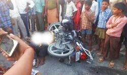 ऑटो और बाइक की टक्कर में एक मौत,पांच घायल