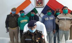 POLICE मुठभेड़ में पांच लुटेरे गिरफ्तार, लूट का खुलासा POLICE मुठभेड़ में पांच लुटेरे गिरफ्तार, लूट का खुलासा