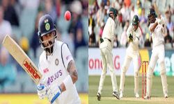 विराट के अर्धशतक के बाद भी लड़खड़ायी भारतीय पारी विराट के अर्धशतक के बाद भी लड़खड़ायी भारतीय पारी