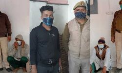 सात पेटी शराब के साथ तीन आरोपी गिरफ्तार