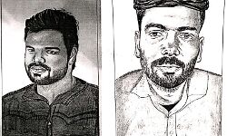 सुजीत पांडेय हत्याकांड- संदिग्धों के स्कैच जारी सुजीत पांडेय हत्याकांड- संदिग्धों के स्कैच जारी