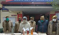 सहारनपुर में एक तस्कर गिरफ्तार,40 पेटी शराब बरामद