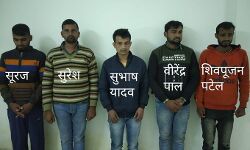 मुठभेड़ में STF ने पांच बदमाश किए गिरफ्तार