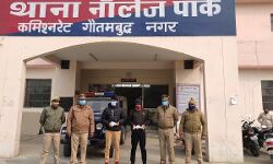 लूट की योजना बनाते दो बदमाश गिरफ्तार लूट की योजना बनाते दो बदमाश गिरफ्तार