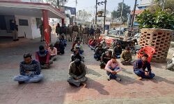 POLICE ने 22 आरोपियों को किया ARREST