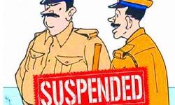 वसूली के आरोपी दारोगा व सिपाही निलंबित