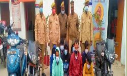 अन्तरजिला चोर गिरोह के आठ सदस्य गिरफ्तार