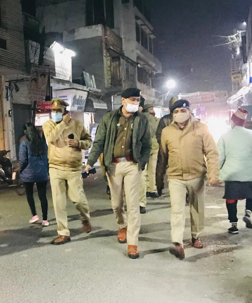 SP CITY ने पुलिस बल के साथ की गश्त