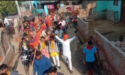 बाईक रैली निकालकर किया राम मन्दिर निर्माण के लिए दान देने का आह्वान