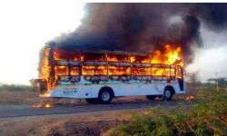 नक्सलियों ने कई वाहनों को किया आग के हवाले नक्सलियों ने कई वाहनों को किया आग के हवाले