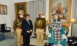 IPS अभिषेक ने किया राज्यपाल के ADC का पदभार ग्रहण