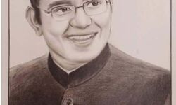 छात्रा कृषिका ने SP को भेंट किया विनीत का स्केच छात्रा कृषिका ने SP को भेंट किया विनीत का स्केच