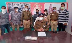 पुलिस ने पकड़ी 25 लाख रूपये की हेरोइन