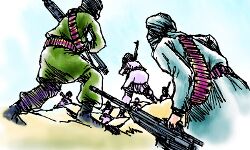 पाकिस्तान के पांच आतंकवादी मारे गए