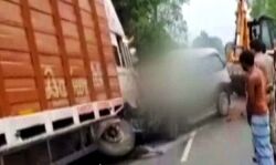 आगरा एक्सप्रेस वे पर हादसा,तीन की मौत