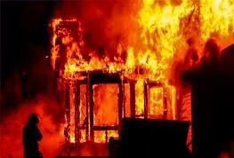 घर में लगी आग, लाखों की संपत्ति जलकर ख़ाक