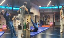 Actor टाइगर श्रॉफ ने किया कुल ट्रिपल किक, वीडियो वायरल