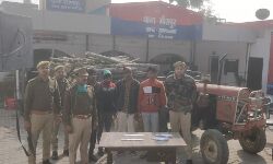 पेड़ चोर गिरोह का भंडाफोड़, 4 गिरफ्तार पेड़ चोर गिरोह का भंडाफोड़, 4 गिरफ्तार