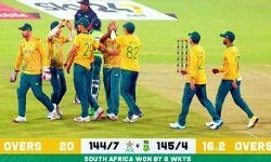 दक्षिण अफ्रीका ने दूसरा टी-20 जीता, सीरीज में बराबरी दक्षिण अफ्रीका ने दूसरा टी-20 जीता, सीरीज में बराबरी