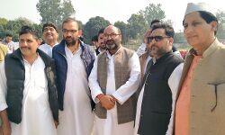 कांग्रेस ने झोंकी ताकत-प्रदेश अध्यक्ष ने किया महापंचायत स्थल का दौरा कांग्रेस ने झोंकी ताकत-प्रदेश अध्यक्ष ने किया महापंचायत स्थल का दौरा