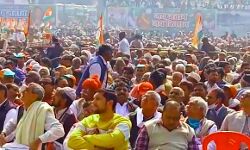 किसान महापंचायत-मंच सजा, माहौल बना, शुरू हुई गर्जना