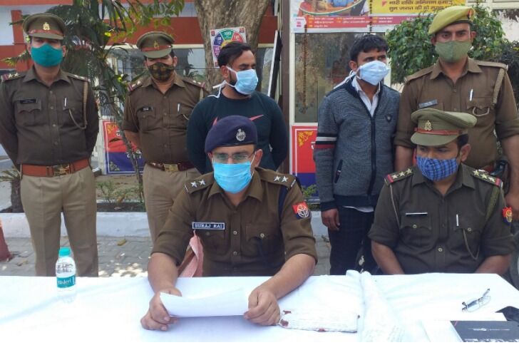 चोरी के वाहन कमेले में ठिकाने लगाने वाले दो गिरफ्तार