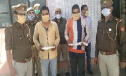 व्यापारी के घर में घुसकर लूटपाट- महिला समेत तीन अरेस्ट