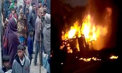 आग लगने से 1 महिला और 2 बच्चों की मौत