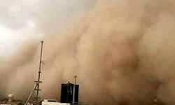 जिले में तूफान और ओलावृष्टि