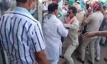 भाजपा विधायक से मारपीट- कपड़े फाड़े- पोती कालिख